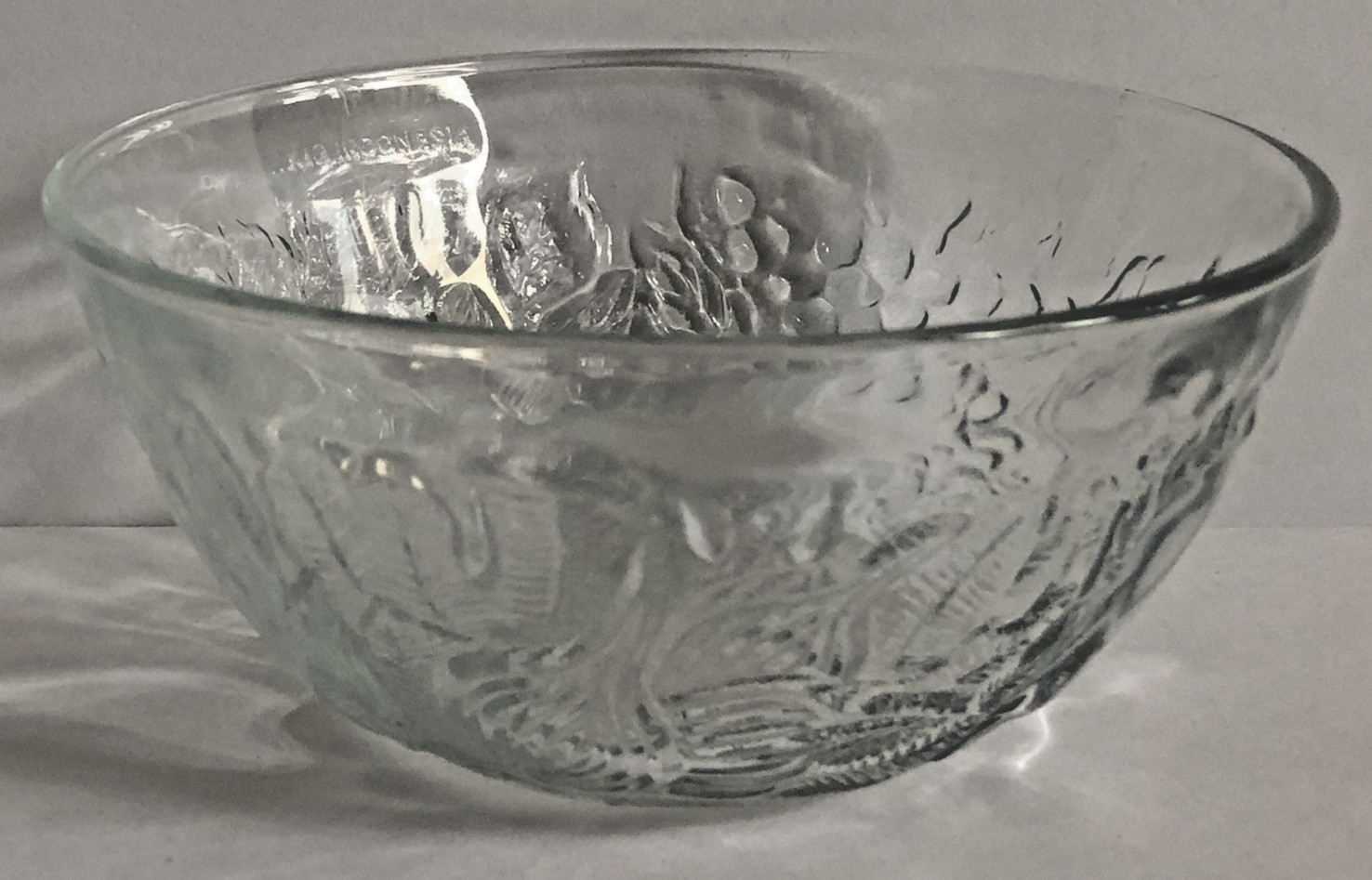 Vtg KIG Indonesia Fruit Garden Bowl 5″ Clear Glass 12 Available Sold Separately