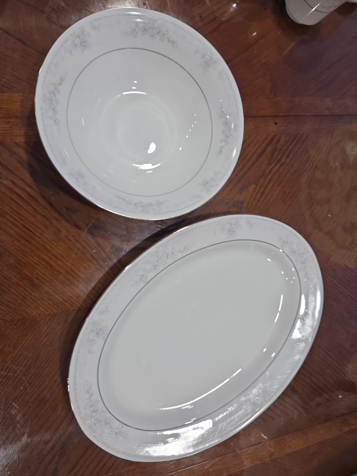 Sango Majesty Romantica Serving Bowl And Serving Plate