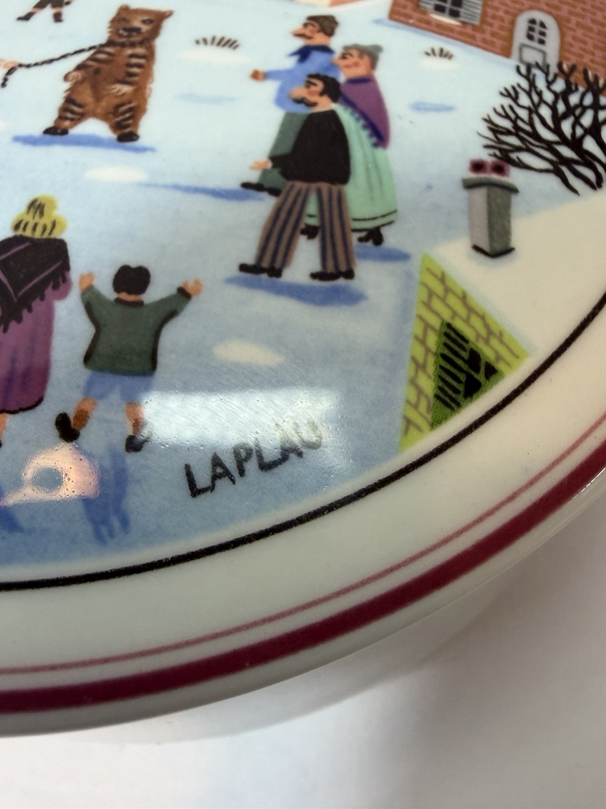 Villeroy & Boch NAIF CHRISTMAS Large Dish Box With Lid 5″ Trinket Candy Nuts