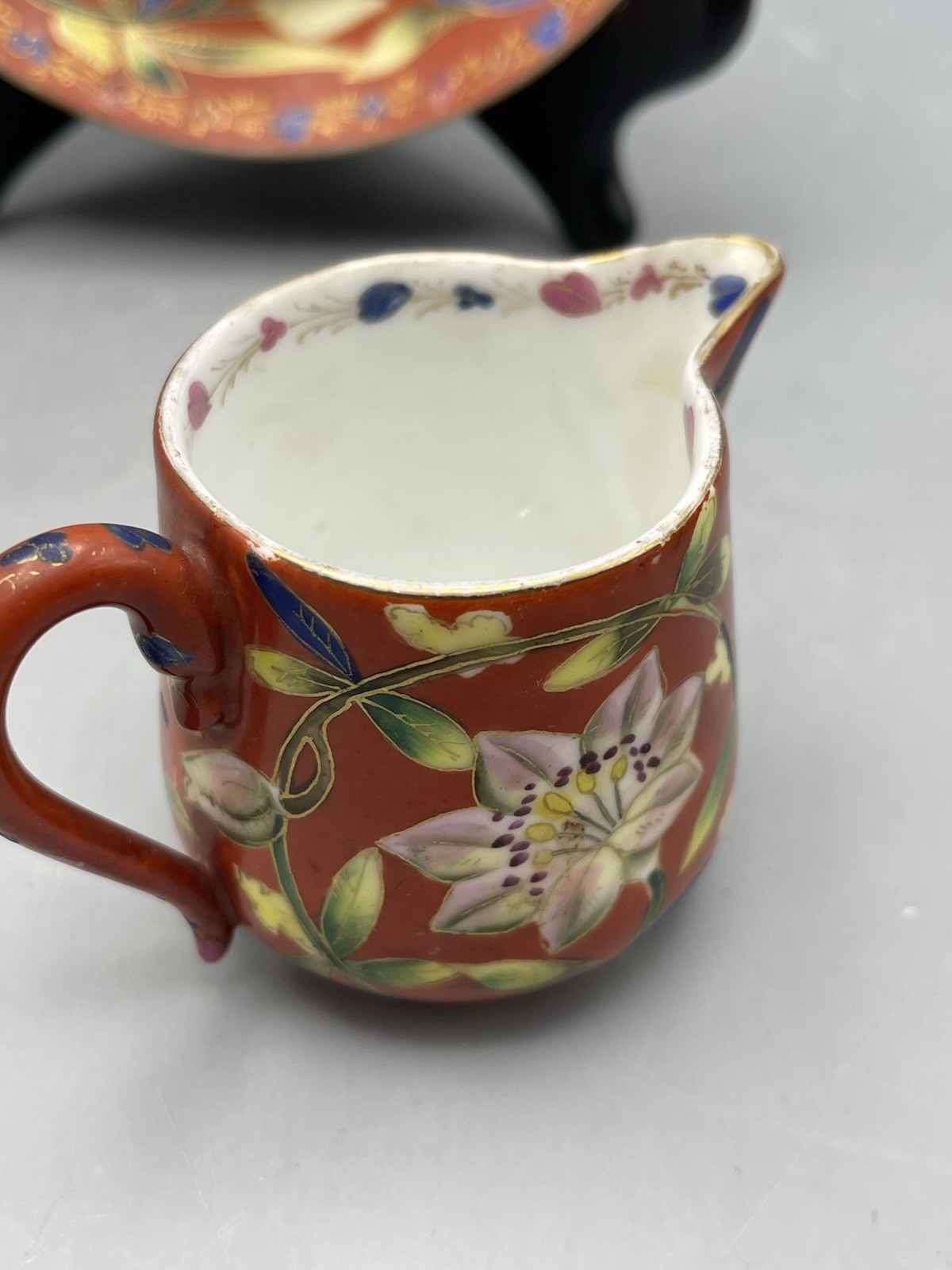 Royal Vienna Chinoiserie Creamer And Saucer Ackermann Fritze