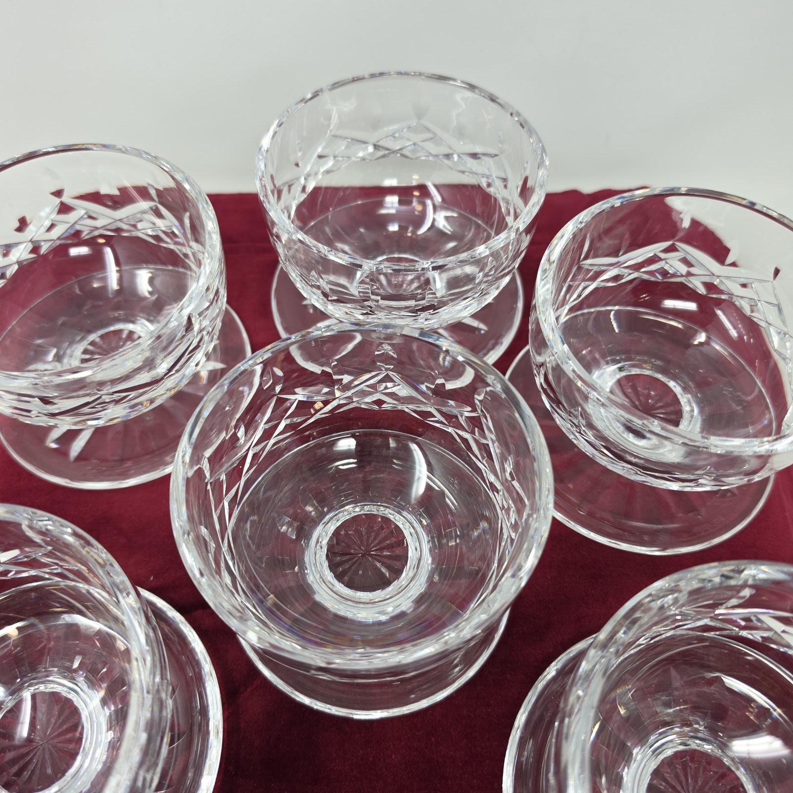 Waterford Lismore Set Of 6 Footed Dessert 3″