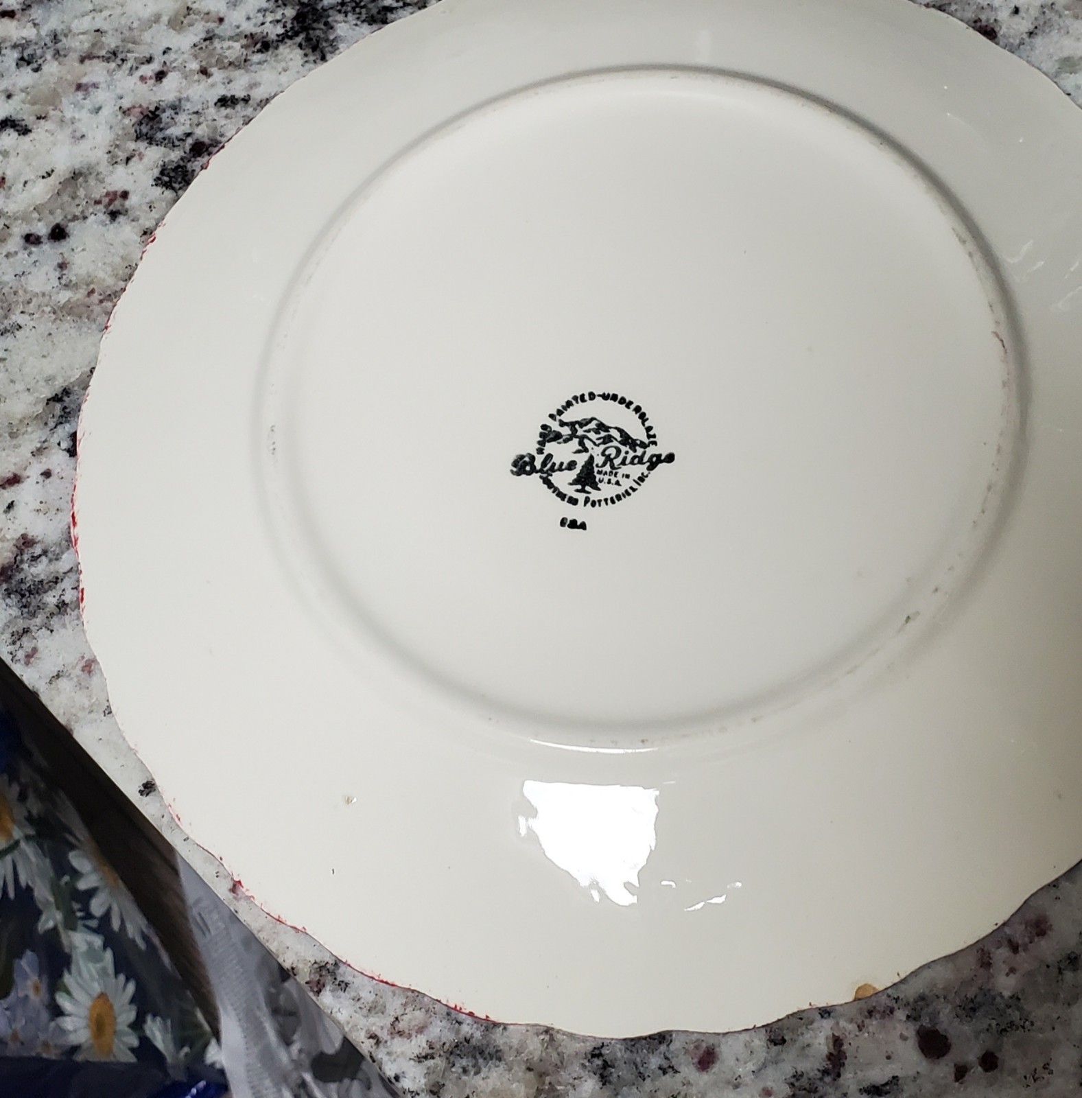 Blue Ridge Hand Painted. 1930 Blue Ridge Southern Potteries *Cherry Bounce