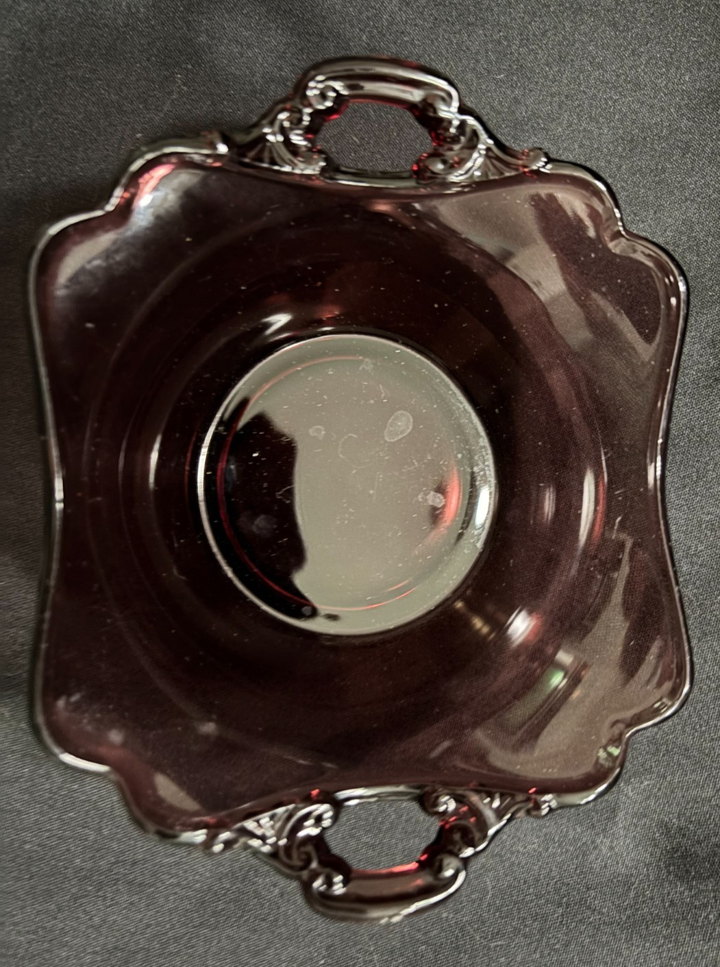 Amethyst Vintage Candy Bowl With Handles