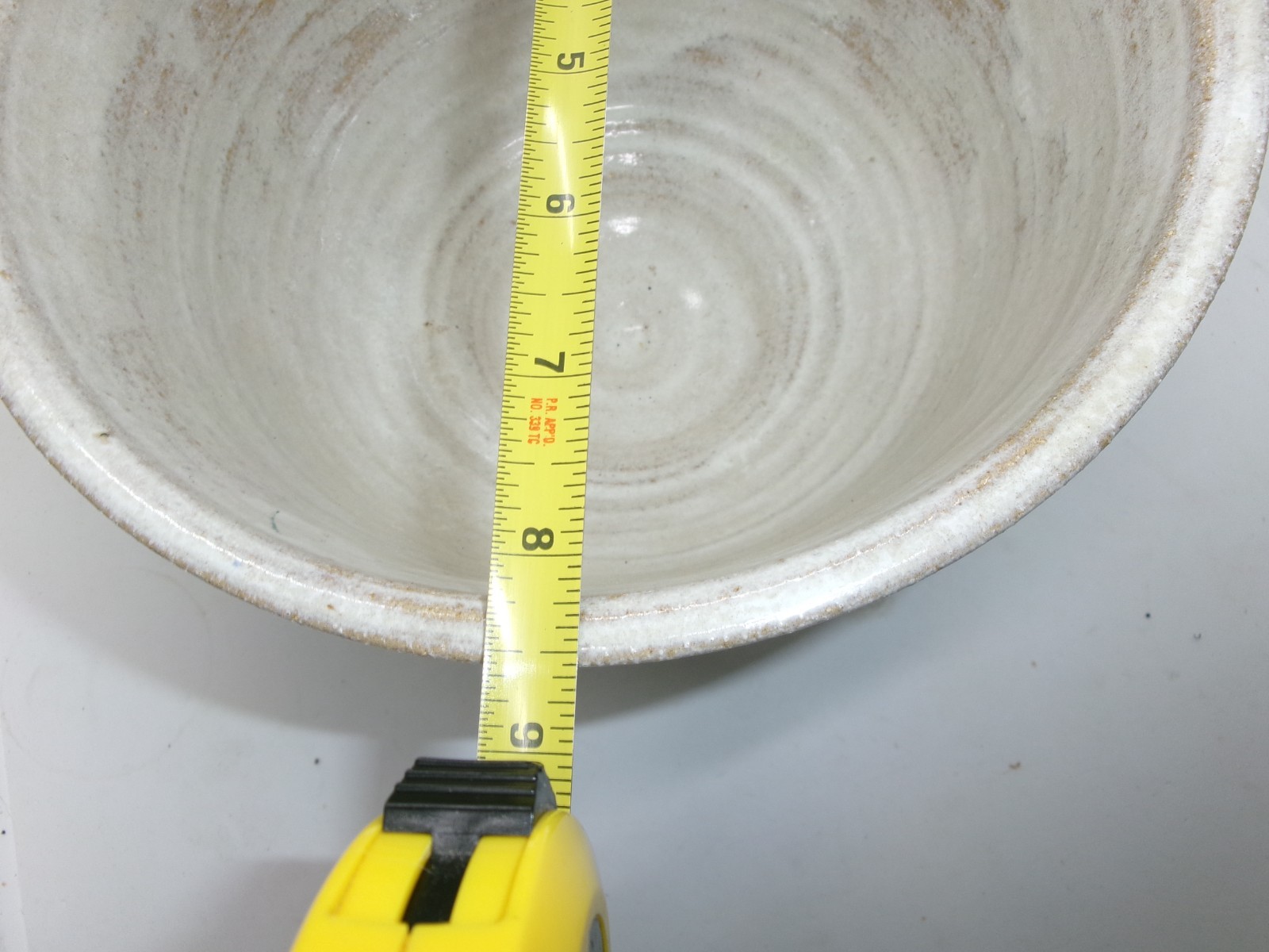 Vintage Buck Run Studio Handthrown Pottery Stoneware Large Bowl Signed 1988