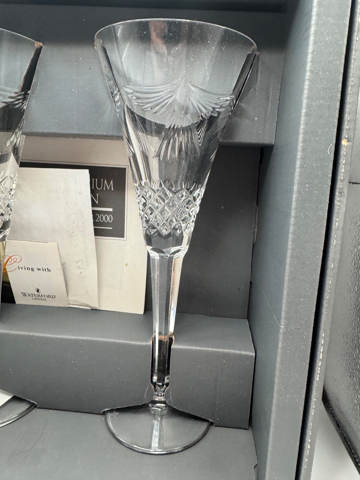 WATERFORD CRYSTAL THE MILLENNIUM COLLECTION FIRST TOAST-PEACE