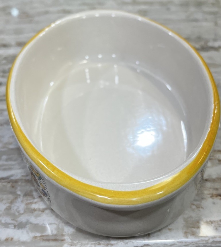 Auth. Ceramic Nova Deruta Pottery Serving Bowl/Baking Dish Raffaellesca Dragon
