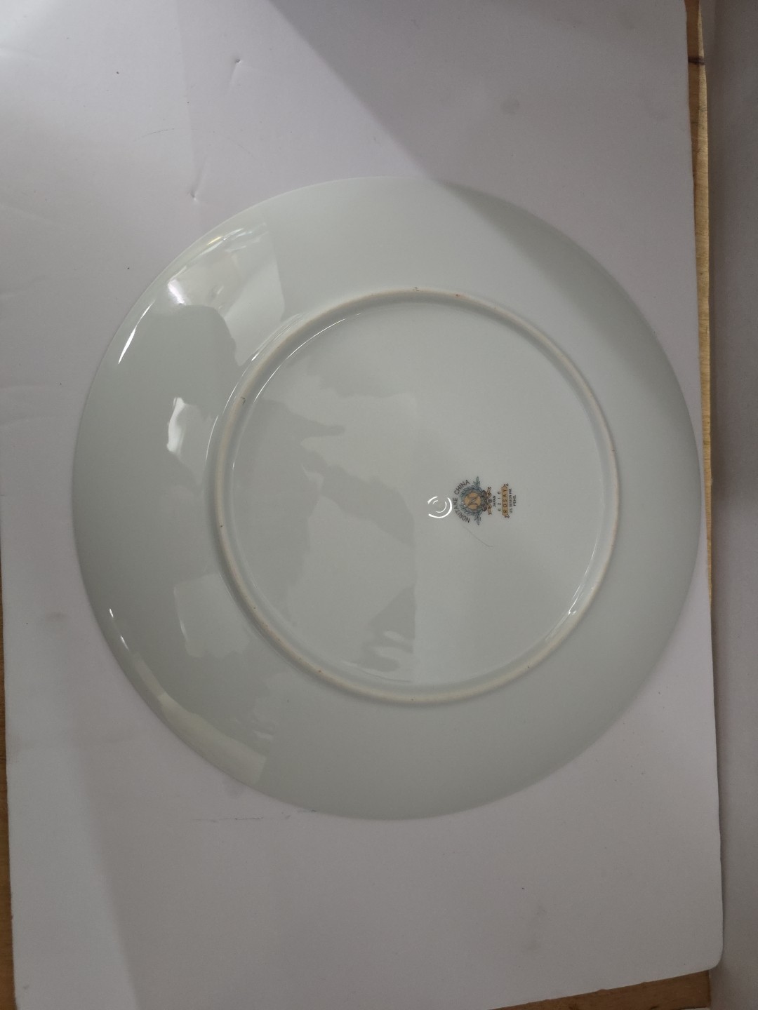 NORITAKE China Rosay Rose 6216 Dinner Plates 10 5/8” Platinum Trim