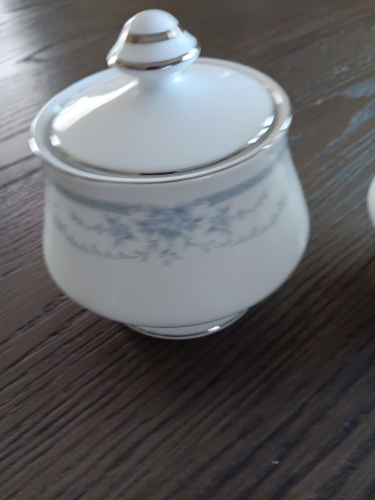 Sheffield Creamer And Sugar Blue Whisper China