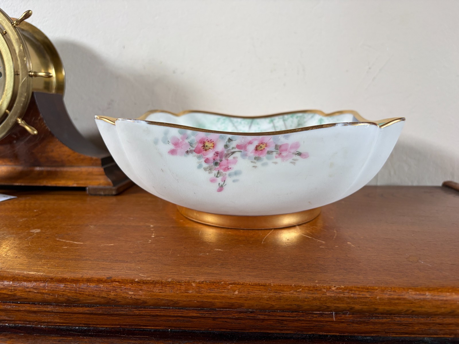 Pickard Vellum “Wildwood” Large Square Bowl Florence James