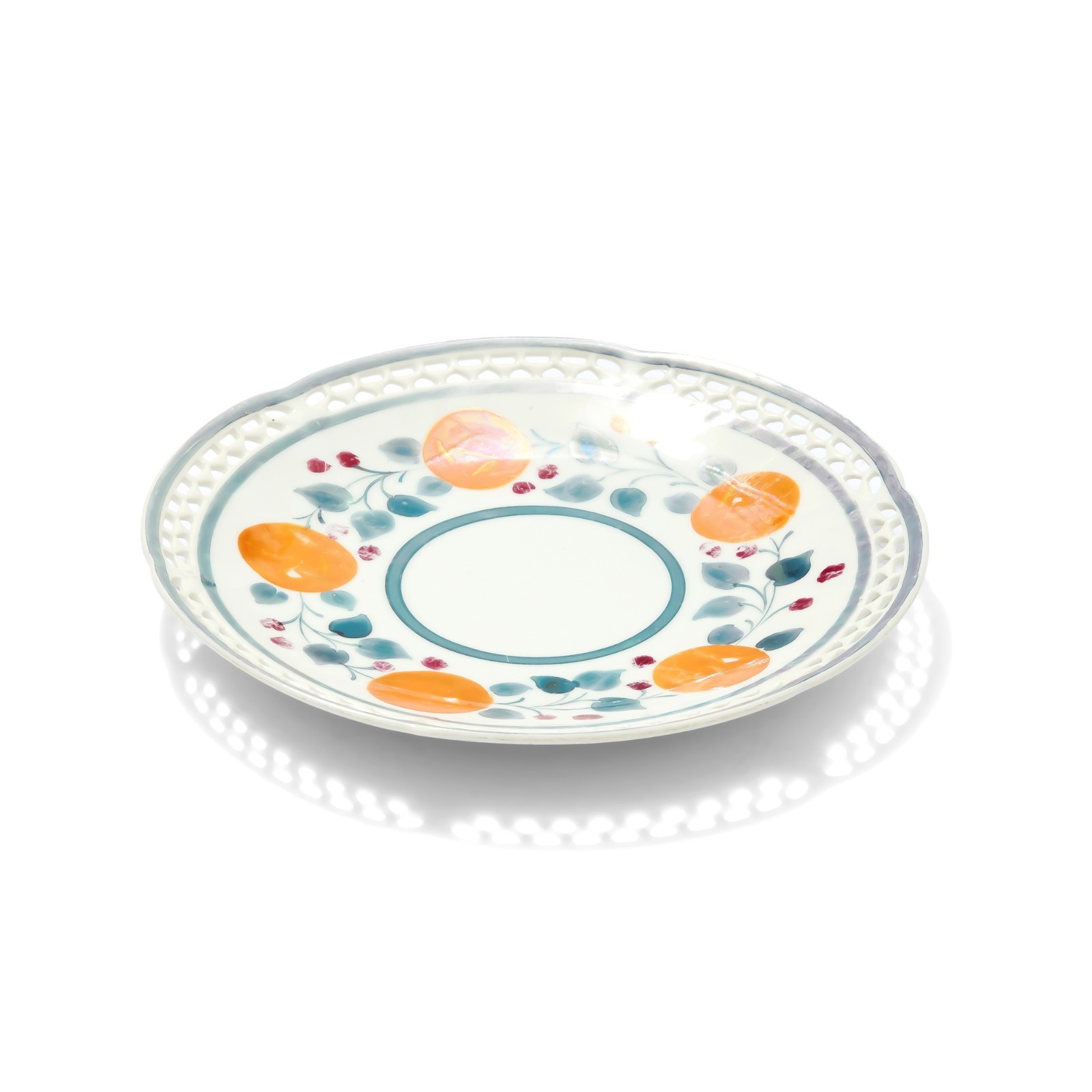 Plate with Reticulated Rim