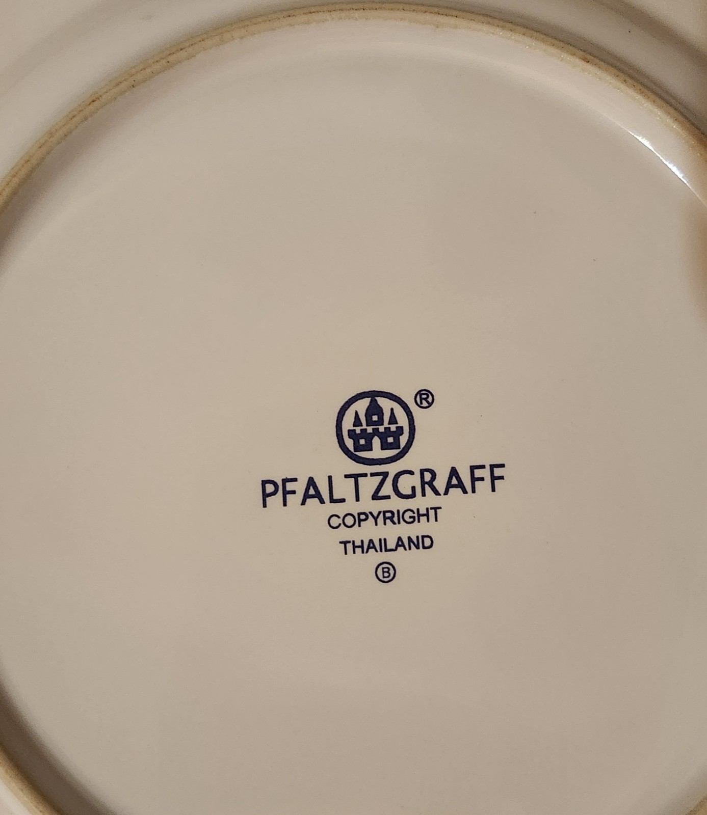 Pfaltzgraff Orleans 7 7/8″ Salad Plates Set Of 4 Blue Buds Bands Thailand