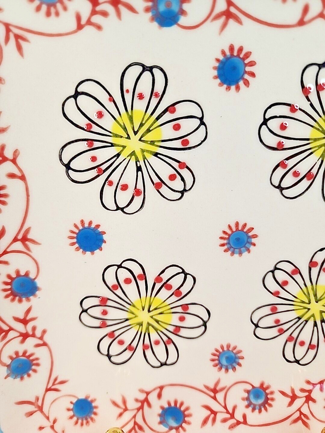 Yokohama Studio Hand Painted Square Plates 6-1/4″ Set of 2