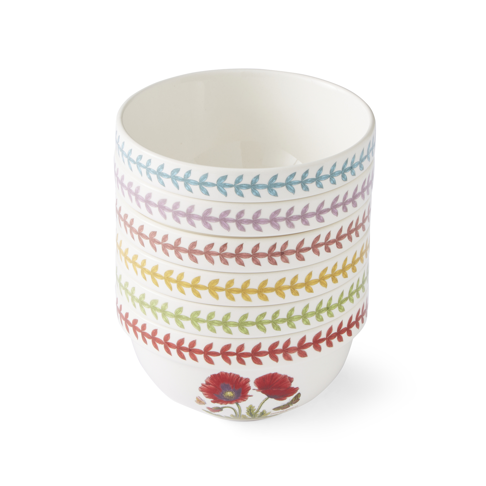 Portmeirion Botanic Garden Meadow 5″ Stacking Bowl – Set of 6