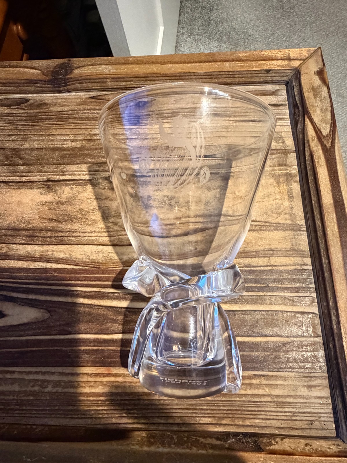 Steuben Crystal Hershey 1894-1994 Centennial Goblet
