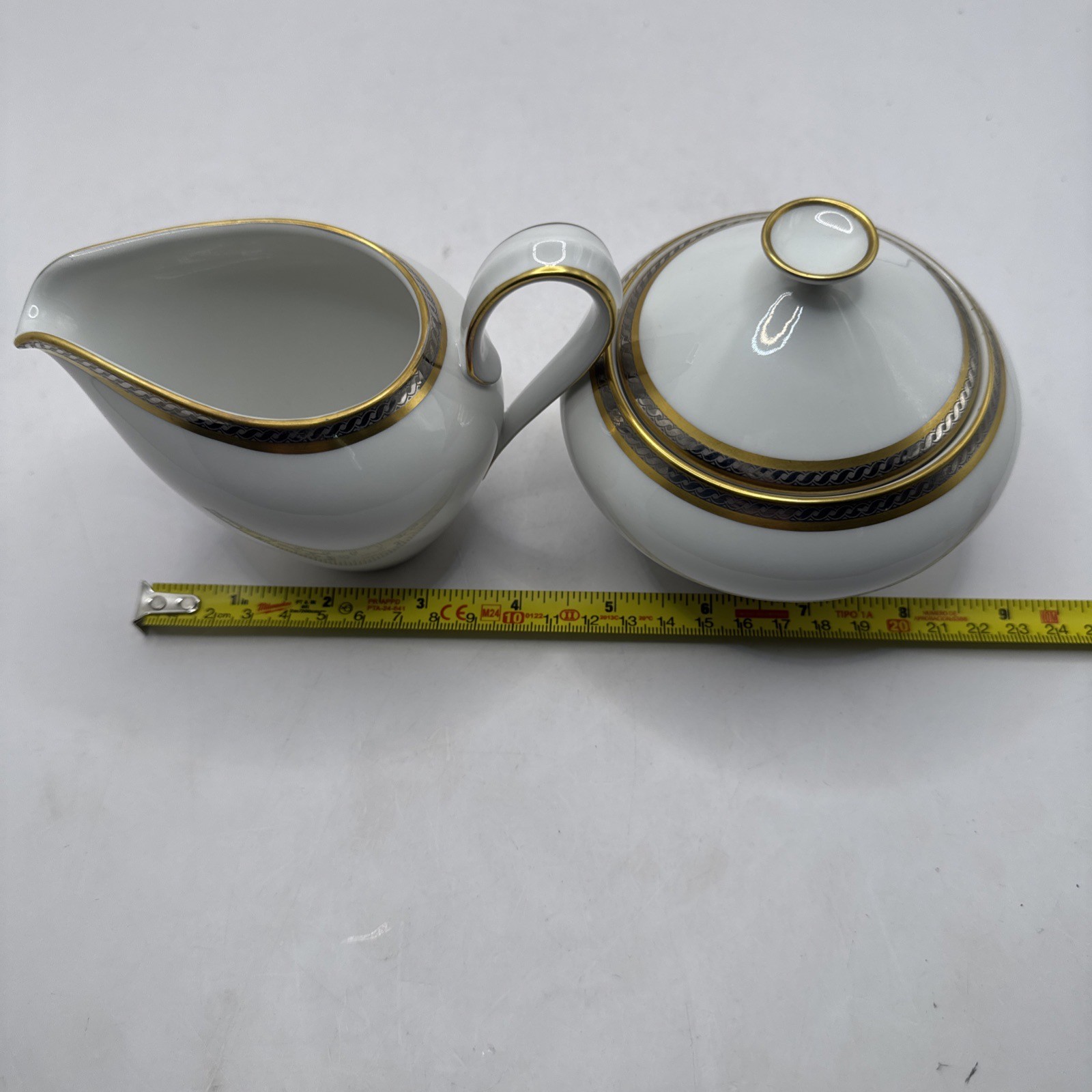 Vintage Heinrich H&C Selb Bavaria Germany Grazie Creamer and Covered Sugar
