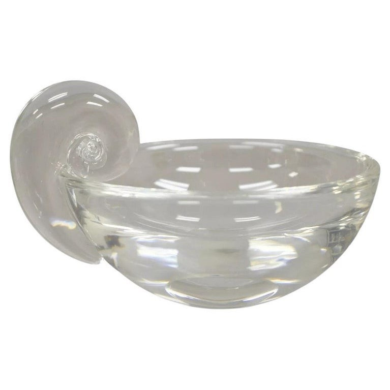 Vintage Steuben Real Crystal olive bowl