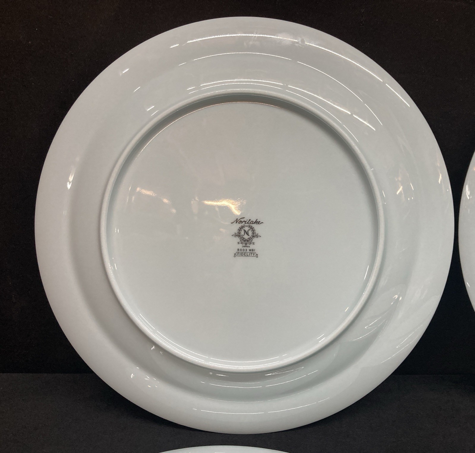 Noritake Fidelity 8003 Dinner Plates Blue 10 1/8” Set of 4