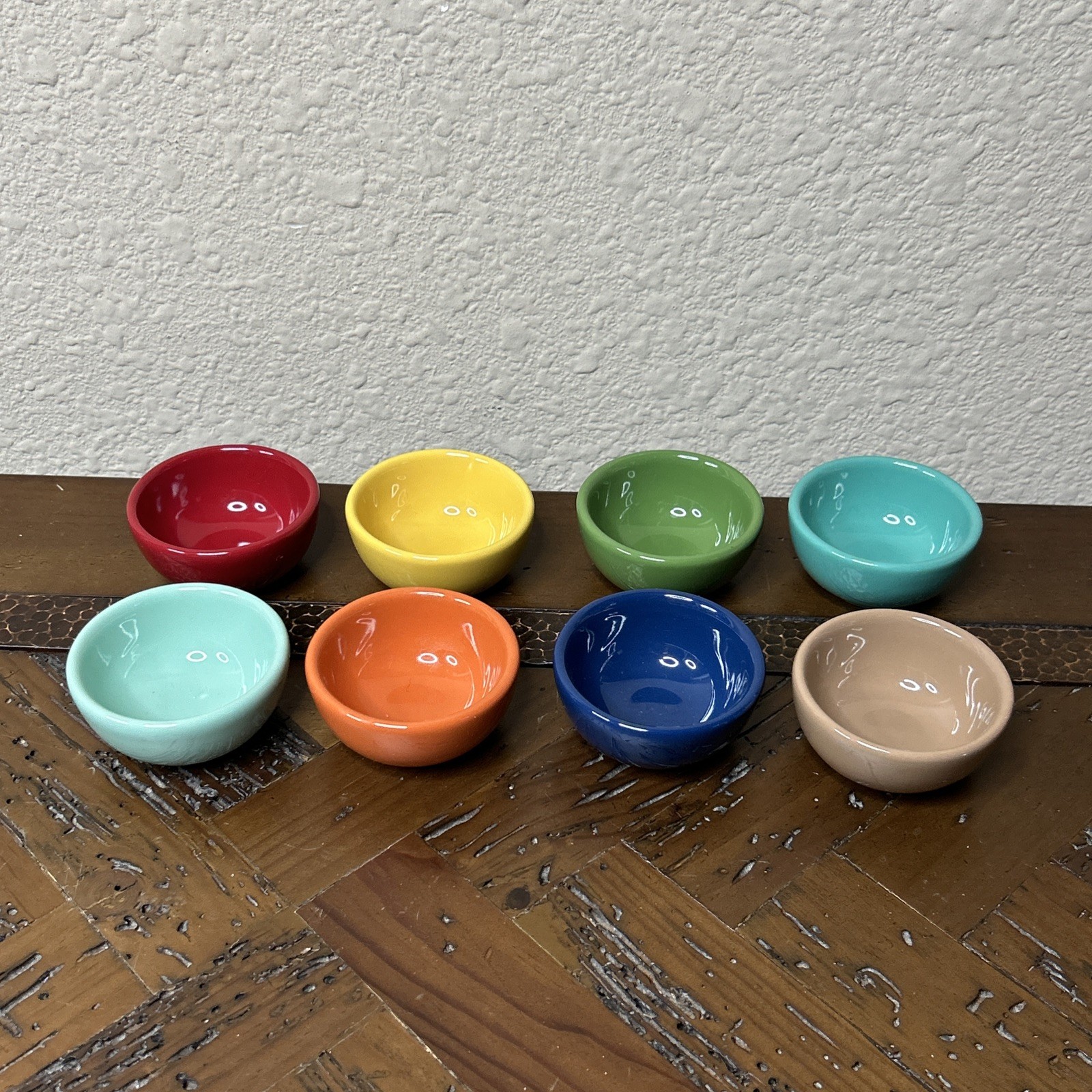 Fishs Eddy 2.5″ Small Mini Sauce Bowls Set of 8 Multicolor