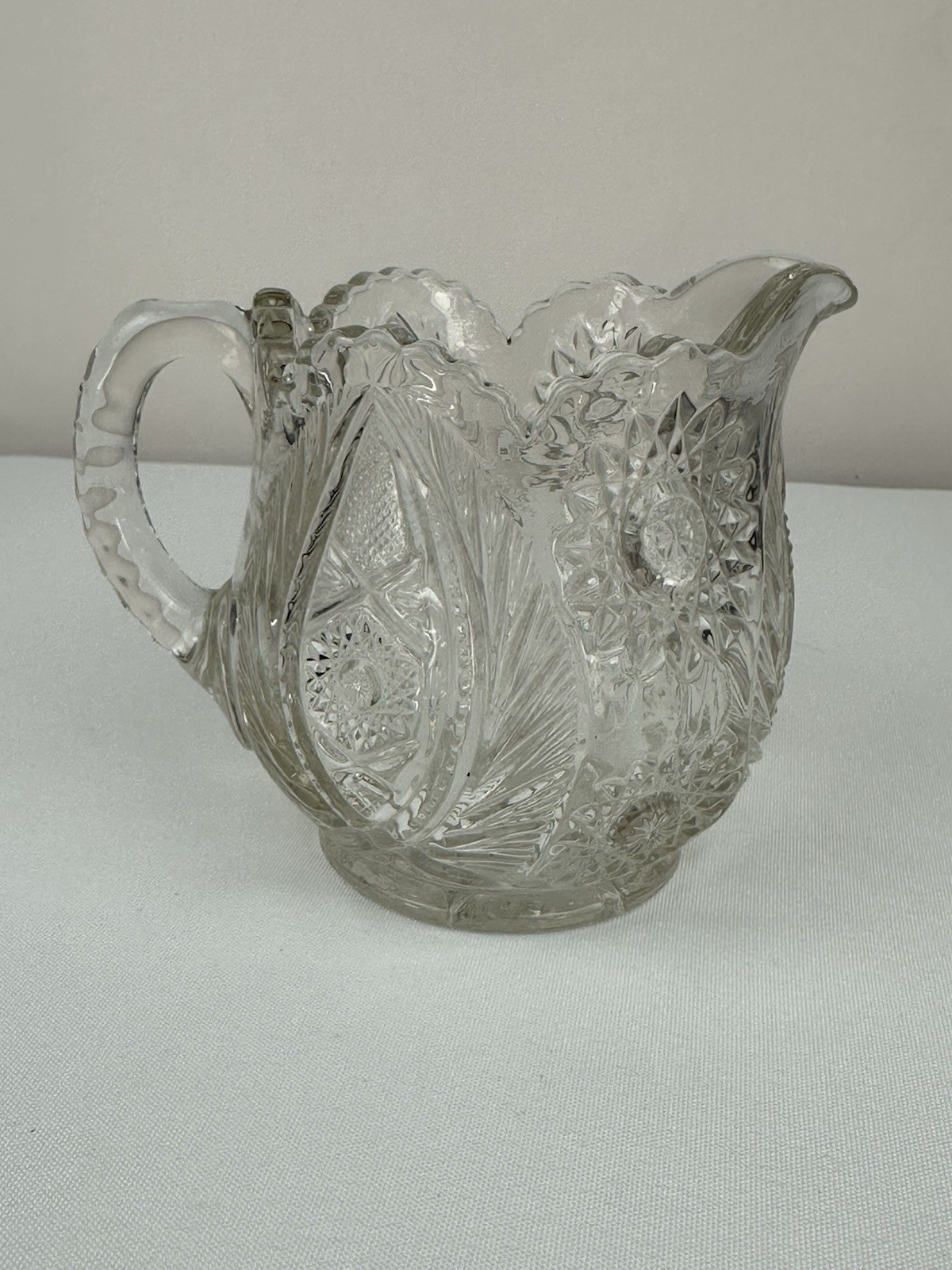 EAPG Westmoreland #228 Atlanta Star and Plume Glass Creamer