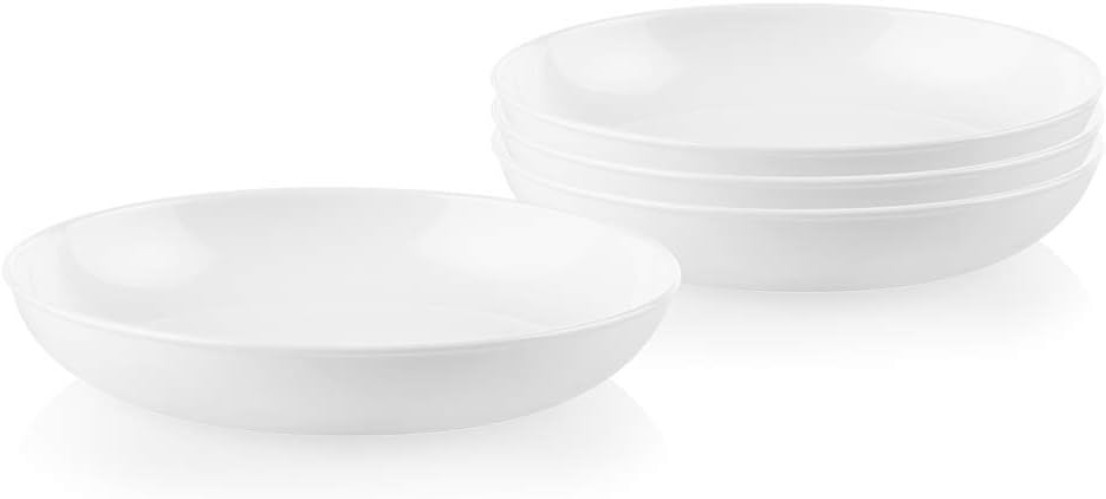 Elegantly Designed 4-Pc 30-Oz Vitrelle Bowls – Microwave Safe & Eco-Friendly