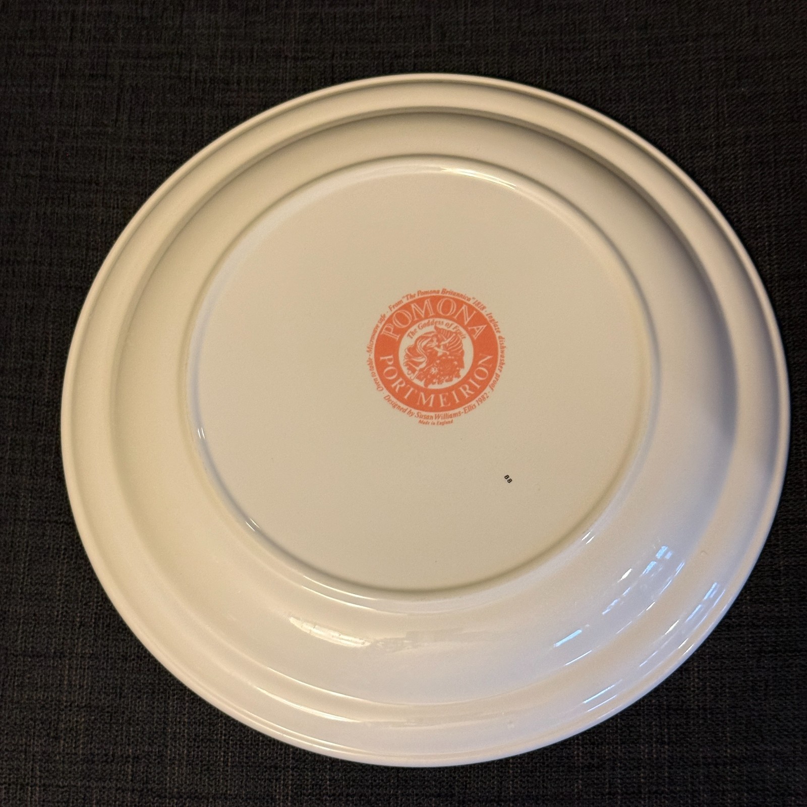 Portmeirion Pomona 2 Dinner Plates Currant & Peach 1 Salad Cherry No Border Engl