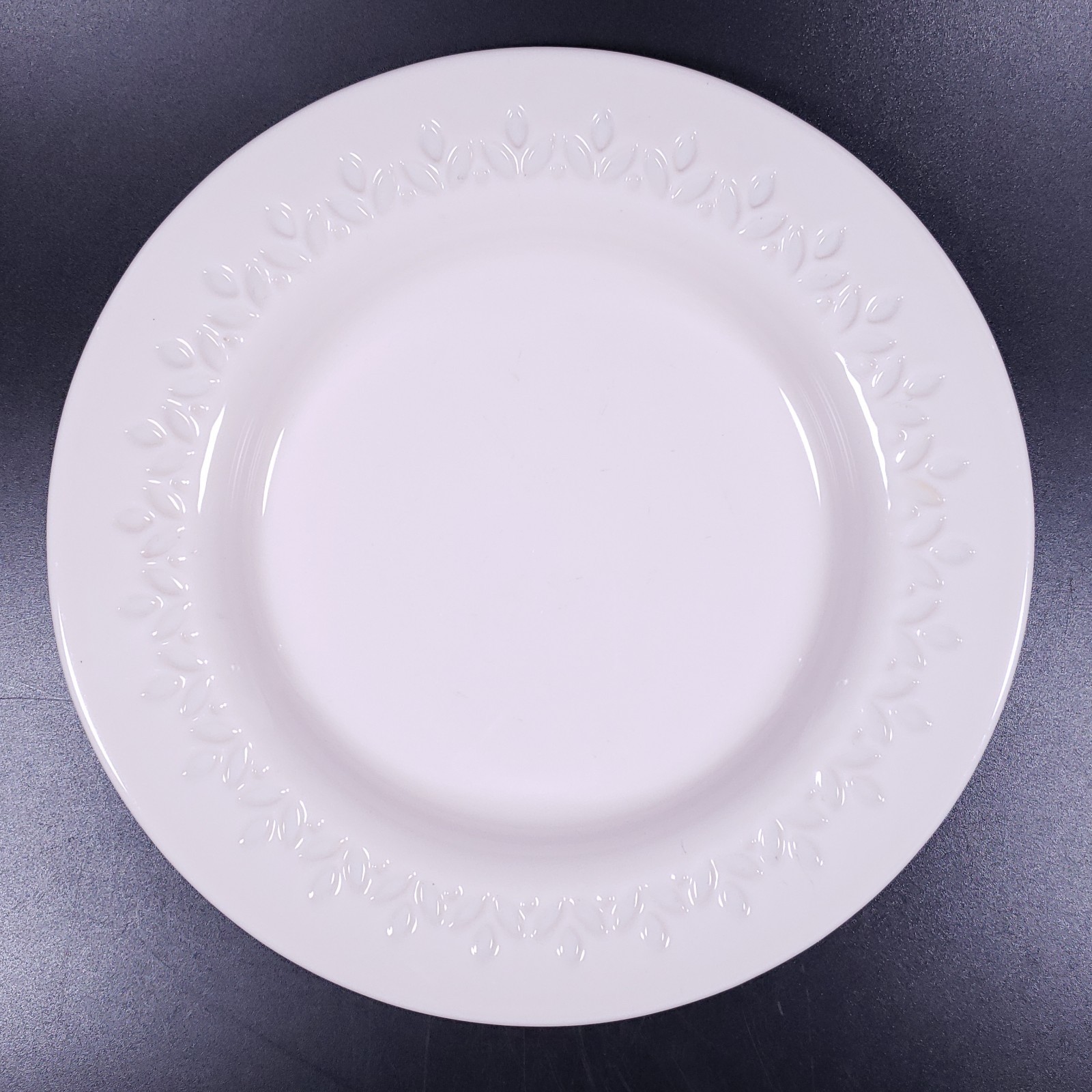 IKEA PARADISISK Off White Shell Pink Floral Tempered Glass SALAD PLATE SET