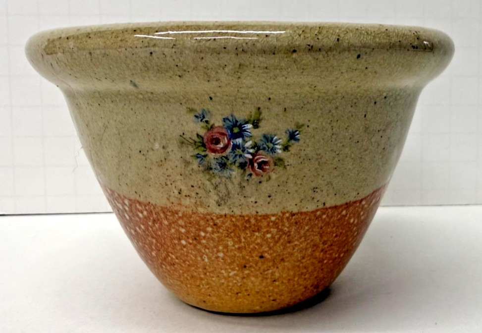 Unique Vintage Monroe Salt Works Pottery Salt-Glazed Dessert Cup – Floral