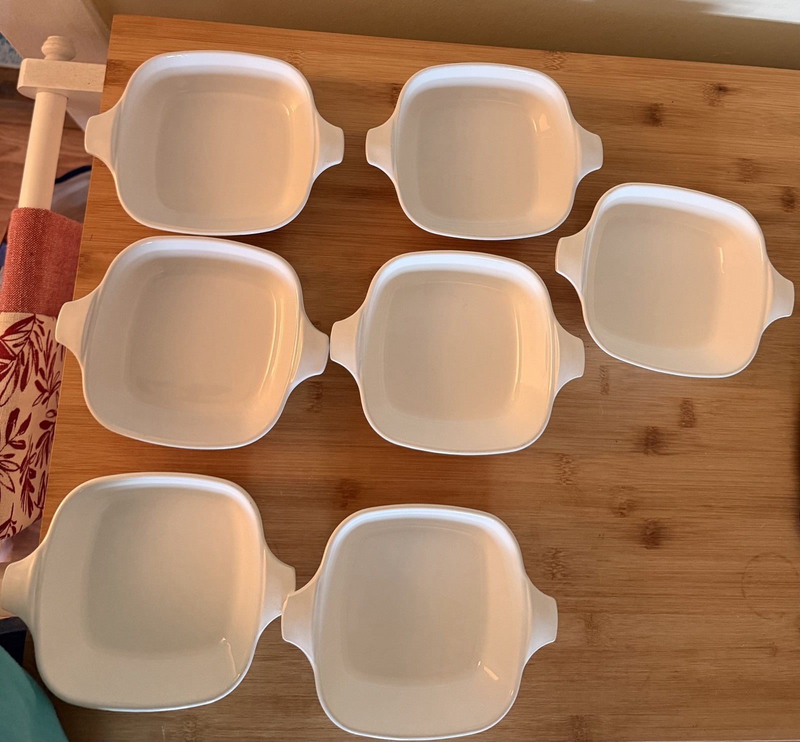 Vintage Corning Ware Blue Cornflower P-41 Set of 7 Petite Pans No Lids