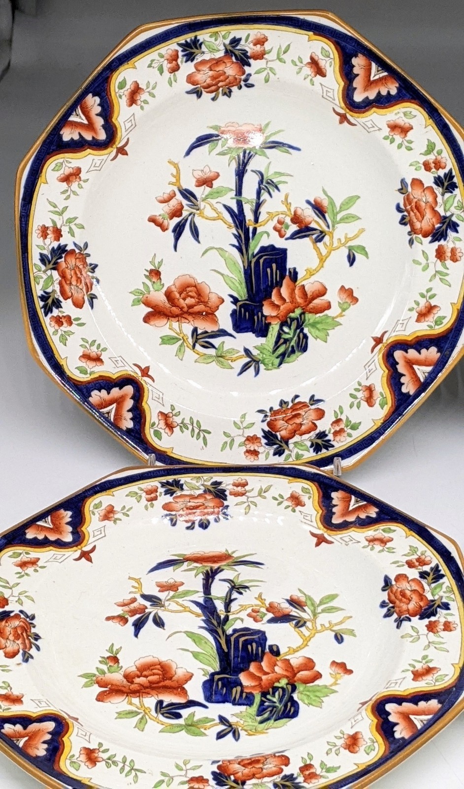 Antique Wedgwood NANKIN Salad Plates Plate SET 6 1868