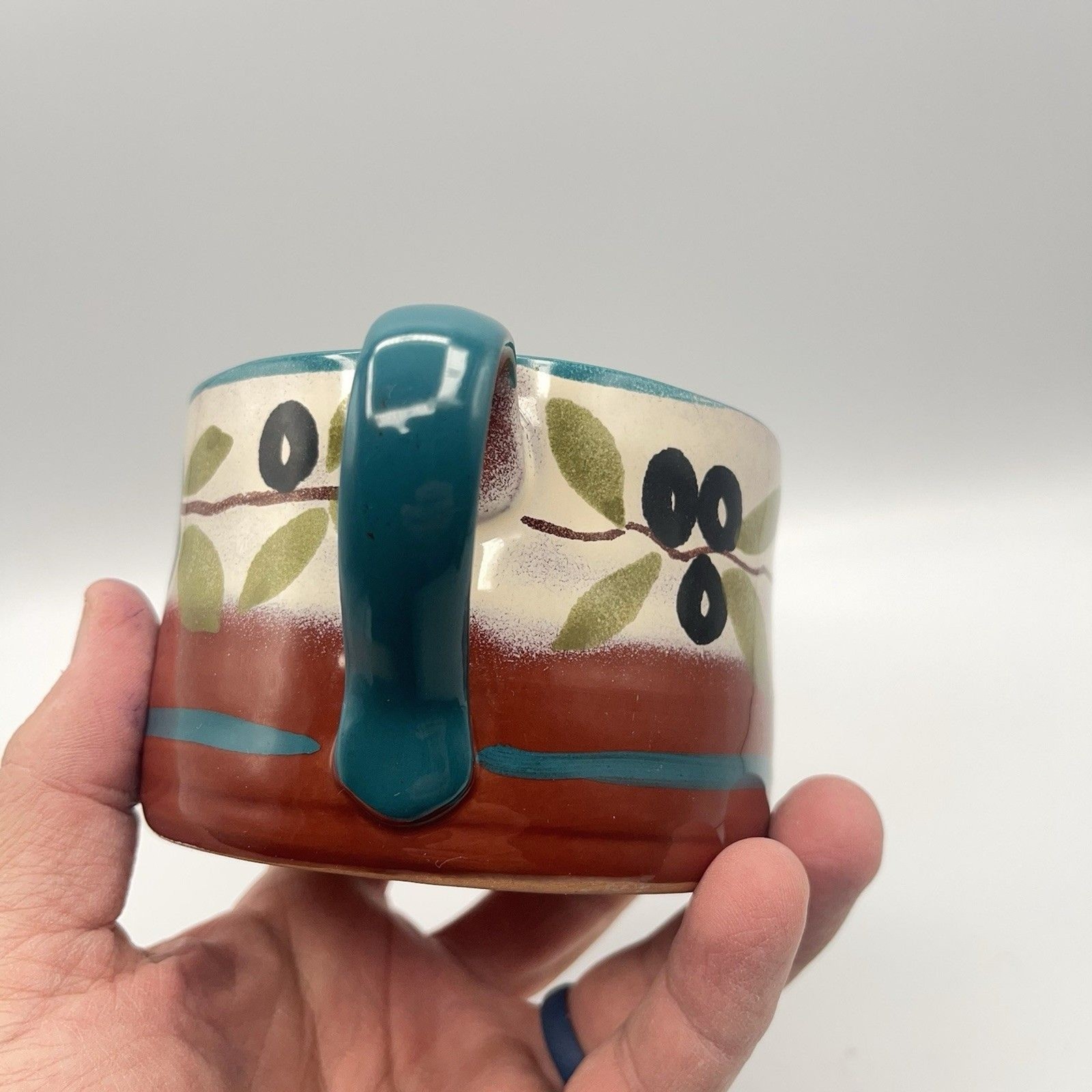 Handpainted Studio Art Mug – Olives