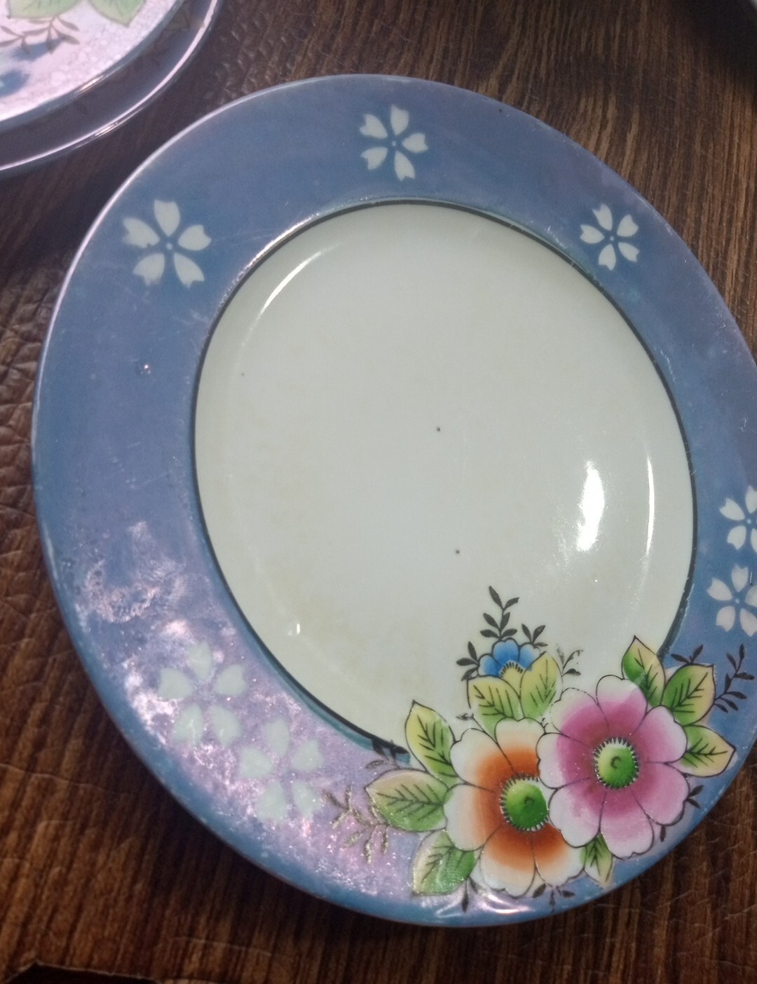 RS Made in Japan Multicolor Flowers side plates 7 1/4″ Set Of 3