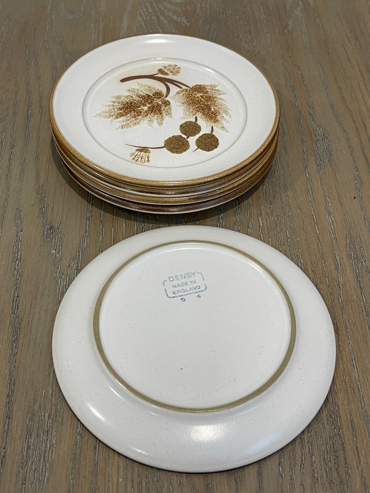 Lot of 7 side Plates 1970’s Denby Pottery Stoneware Cotswold 6″