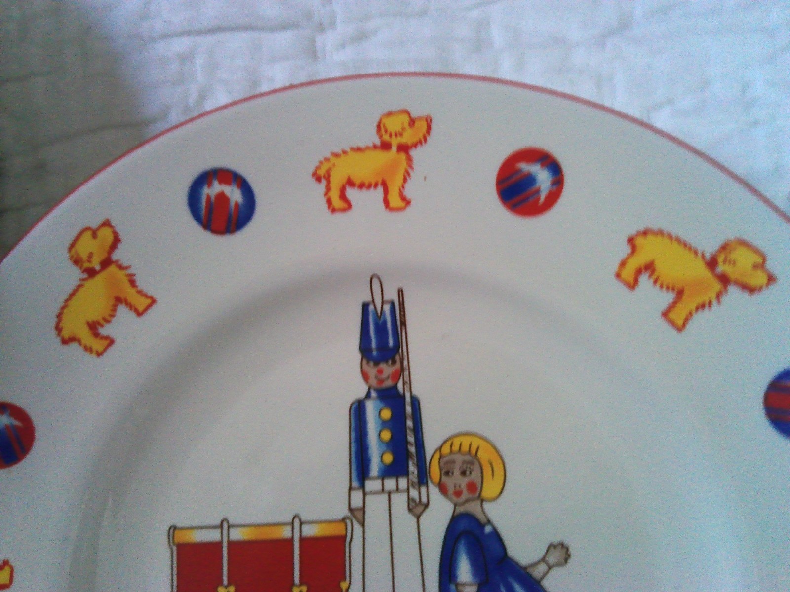 Vintage Tiffany Toys 3-Piece China Child’s Infant’s Dish Set 1992 Plate Bowl Mug