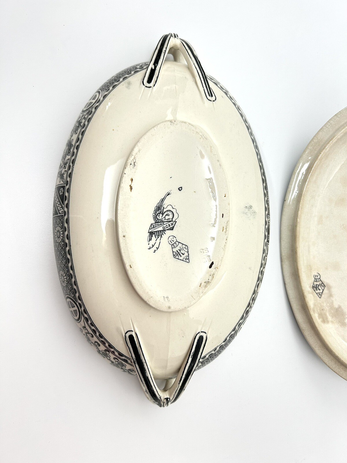 Rare SATSUMA Tureen Serving Bowl & Lid Bates Gildea & Walker B G &W Bone China