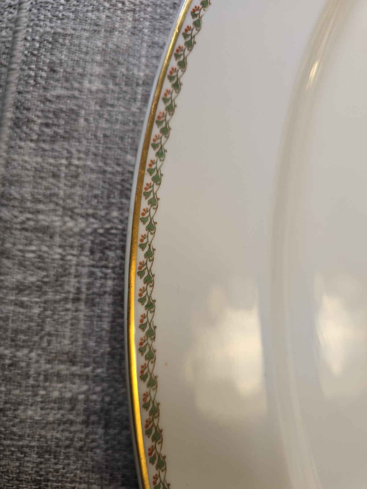 Haviland Limoges LISBON Large 16″ Platter Gold Trim Rare