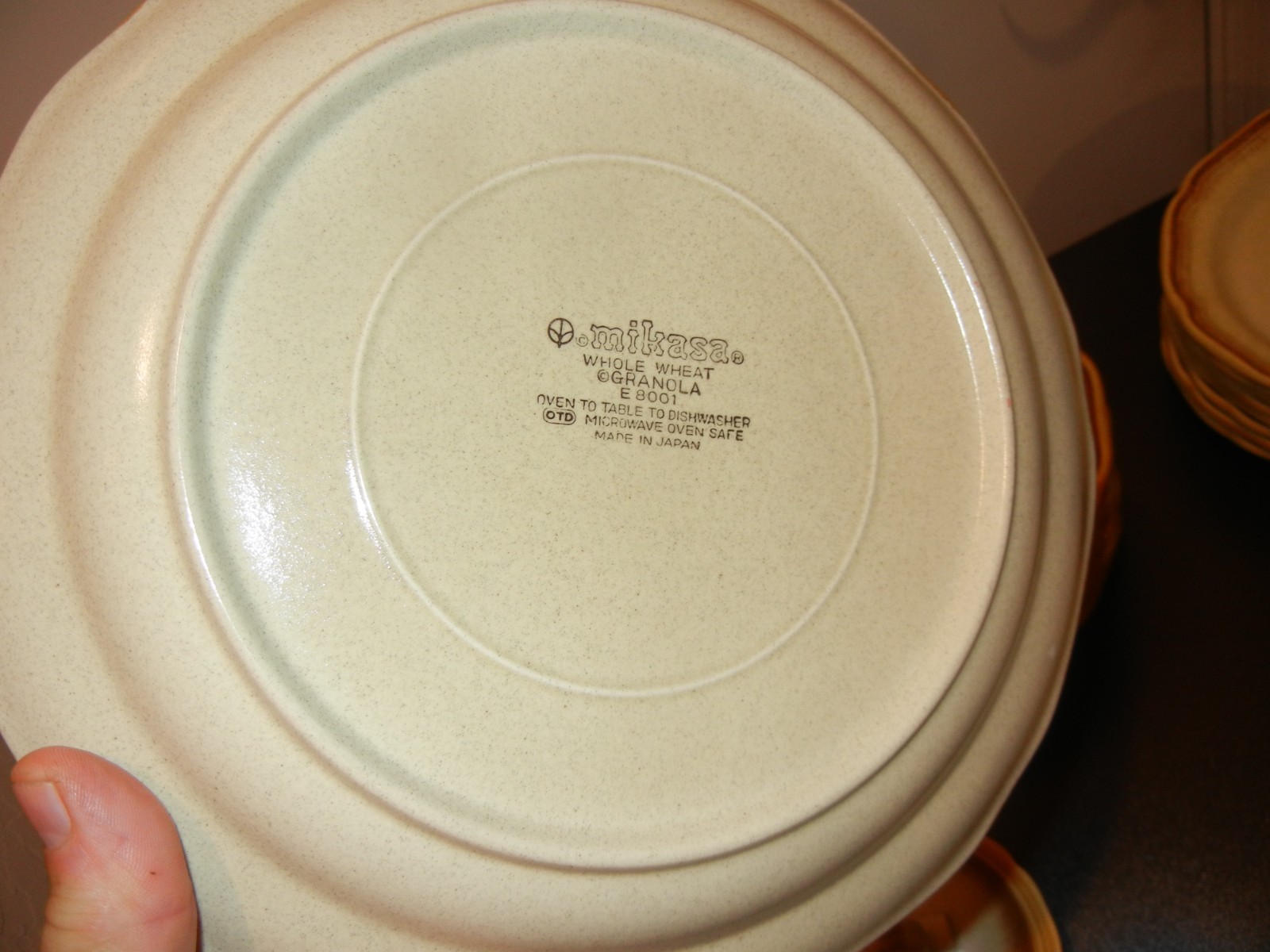 Vintage MIKASA Whole Wheat E8000 Stoneware Dinnerware Set, 35 pieces – PRISTINE!