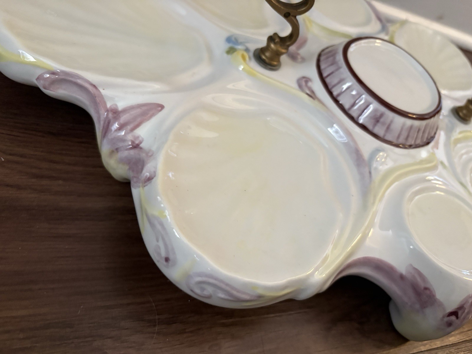 Vintage capodimonte 14 Piece Espresso Or Tea Serving Set On Stand Made In Italy