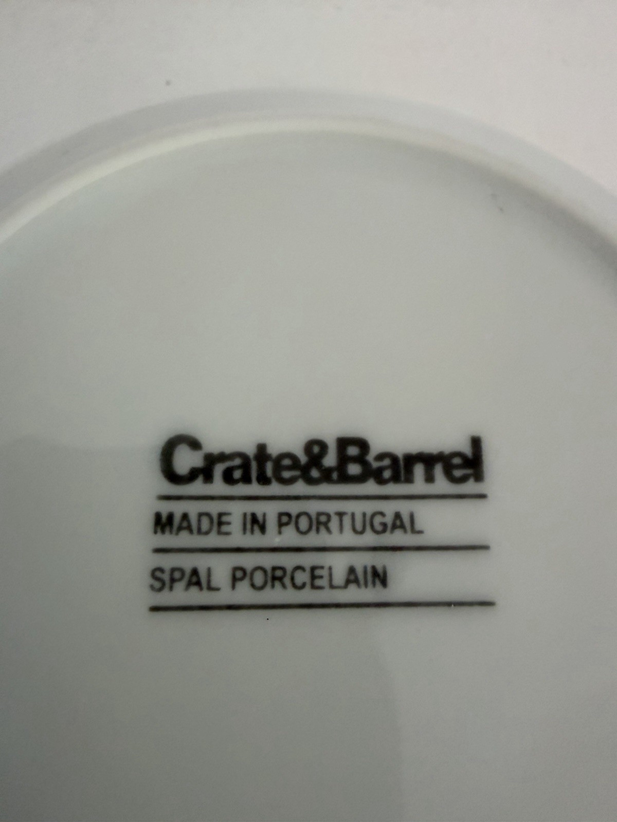 Crate & Barrel Blue Spiral Spal Porcelain Set of 6 Cereal Soup Bowls Portugal