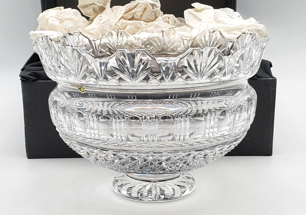 Waterford Crystal Kings Bowl 10″ Centerpiece Designers Gallery Collection New