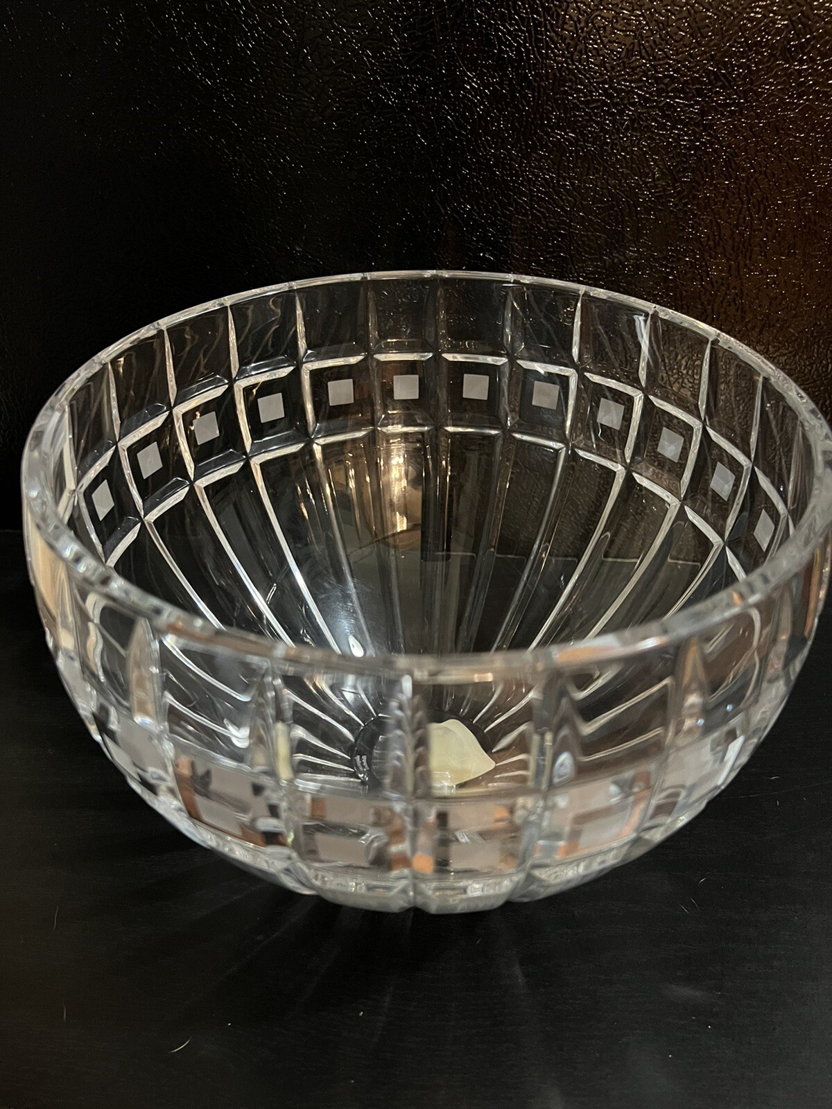 Waterford Crystal Master Cutter Bowl shape Vase Quadrata 10″