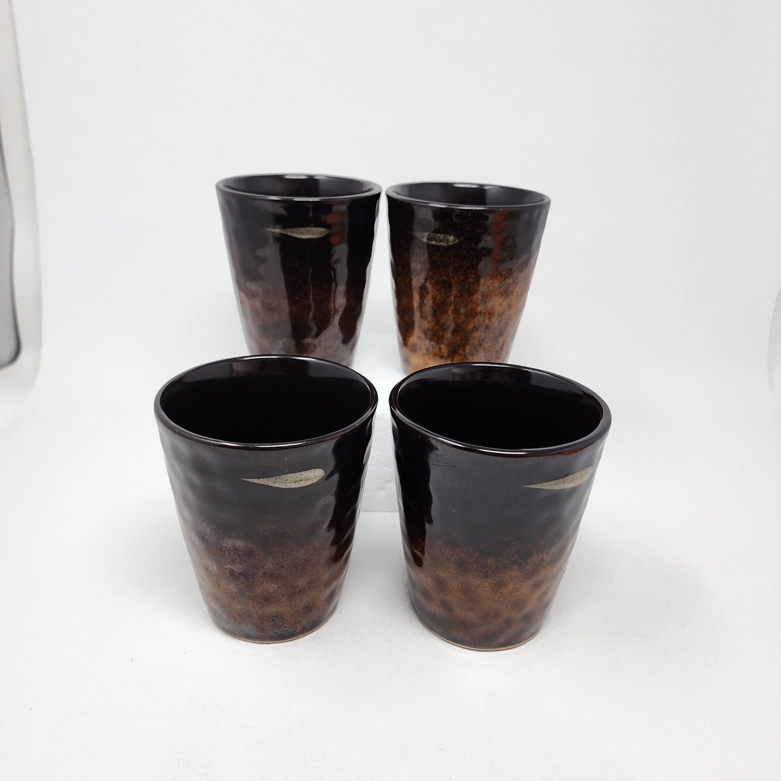 Set of 4 Mikasa Gourmet Basics Stoneware Coffee Tea Mugs Gallatin 16oz Brown