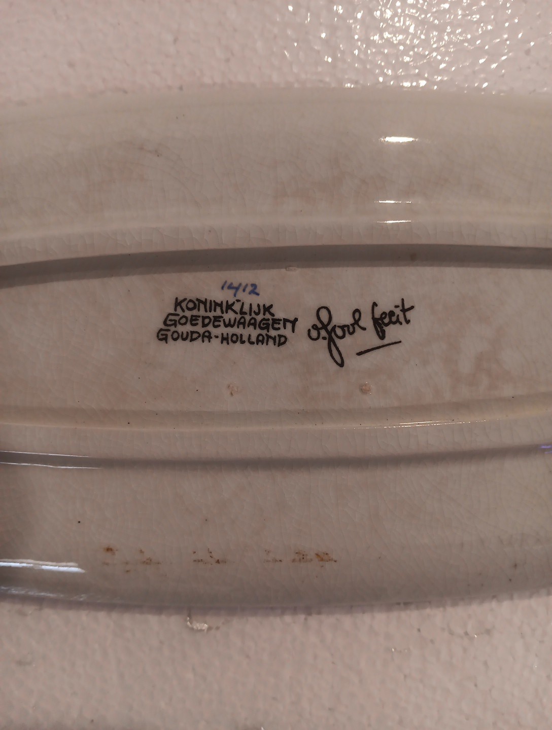 1950s Koninklijk Goedewargen Gouda-Holland Cyclers Plate