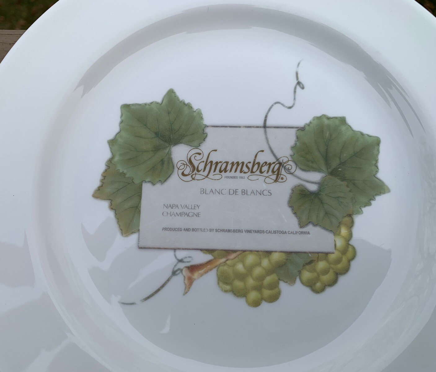 Wedgwood Vintage Collection Grand Gourmet 8 5/8”Salad Plate Bone China Vineyards