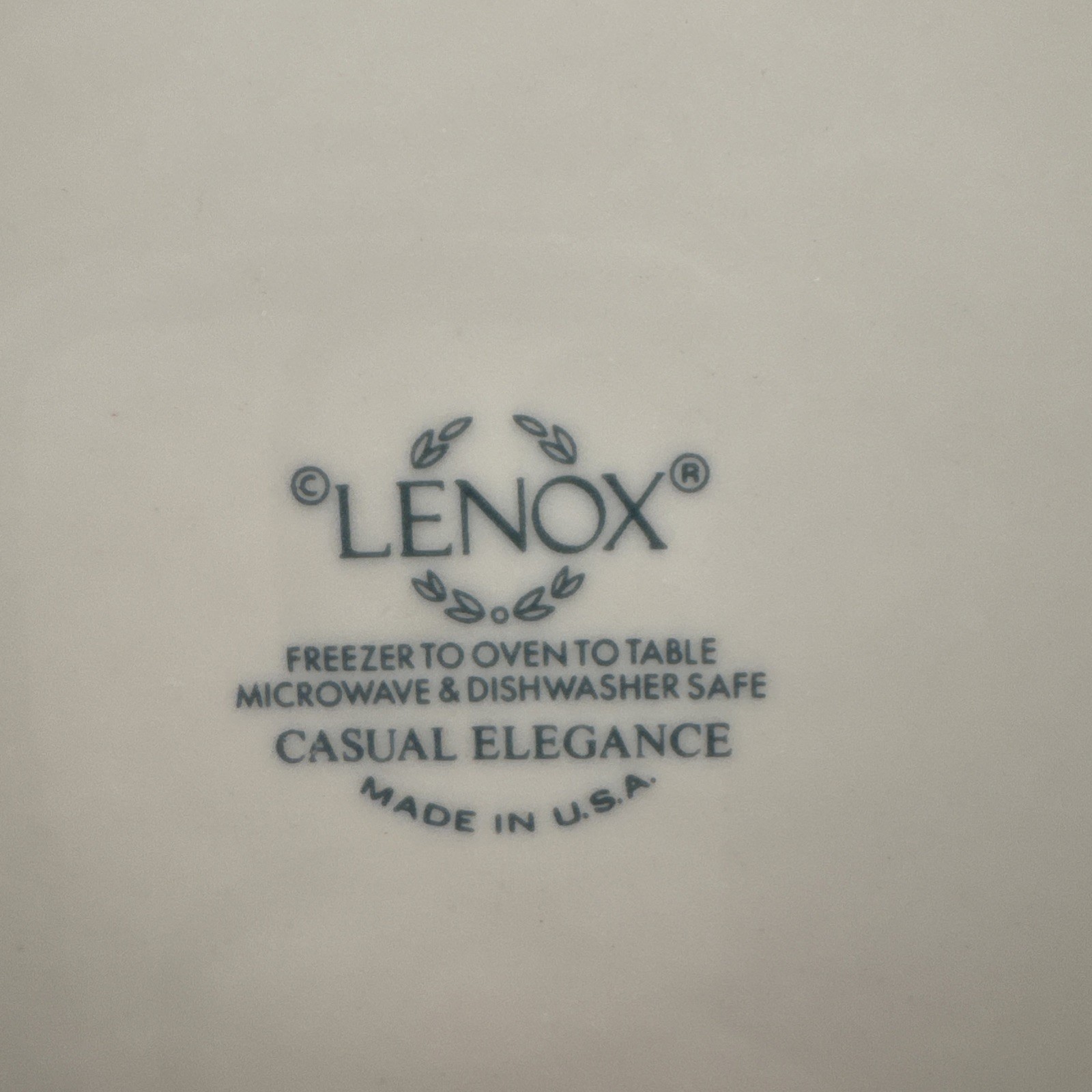 Lenox Salad Dessert Plate 8″ Dia. Casual Elegance Embossed Ivory White