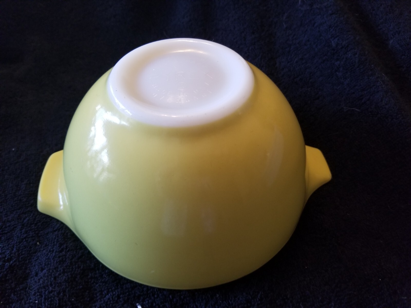 Vintage Pyrex 35 Small Yellow Cinderella Mixing Bowl Nesting 1 1/2 Pt