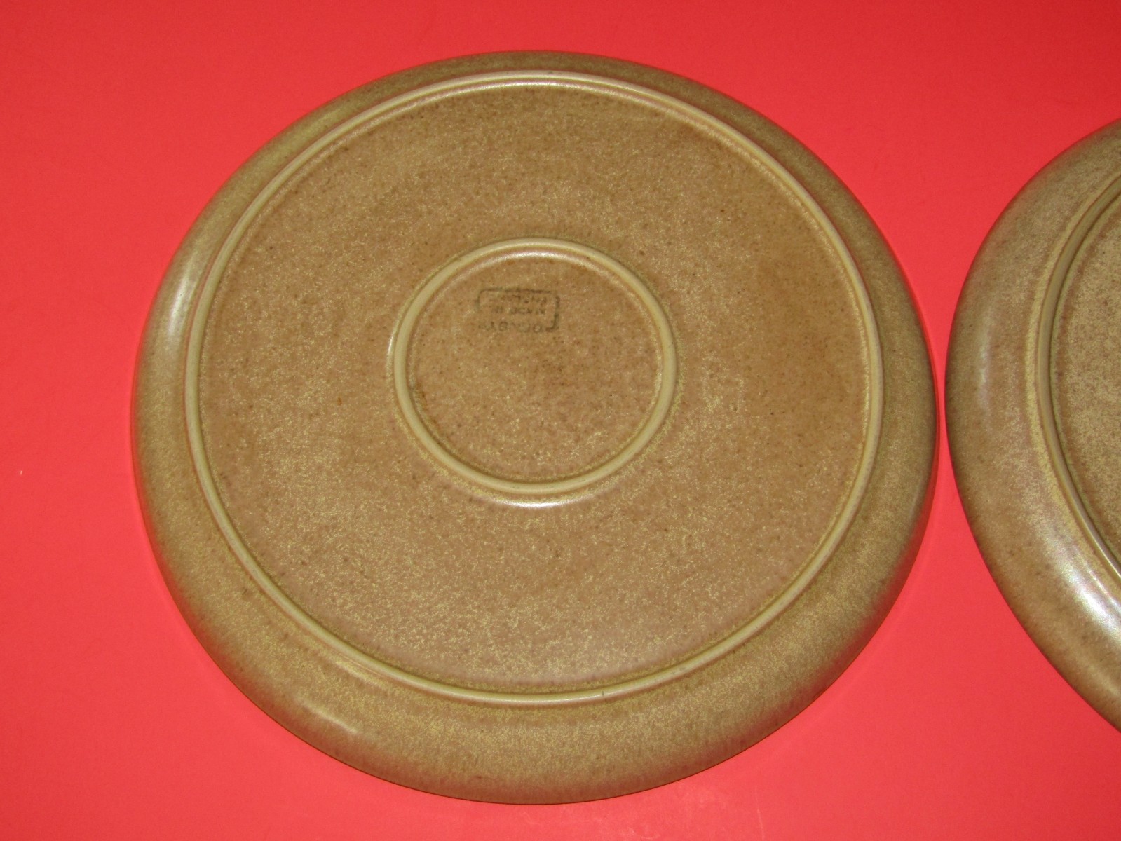 Pair of 2 Denby Romany Brown 10 1/8″ Dinner Plates – Made in England