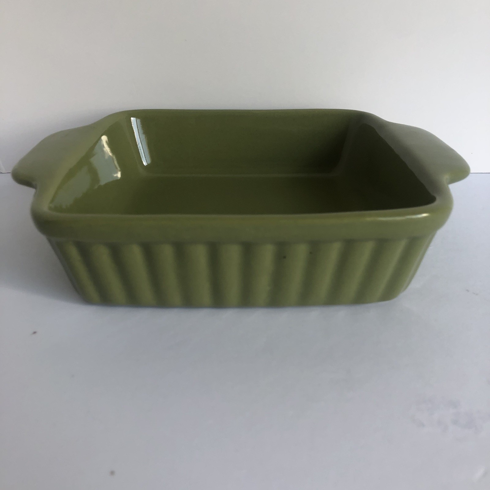 Royal Norfolk Olive Green Ceramic Dish Serving Set 7 Pieces Look New
