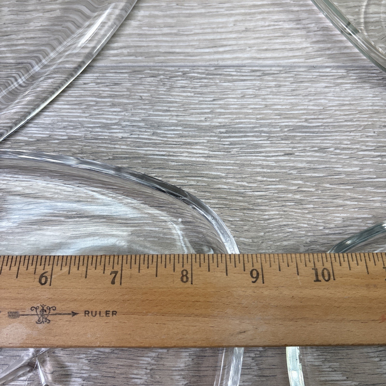 Vintage Indiana Glass 4 Diff. Snowflake Triangle Snack Plates W/Cups set 8.75”