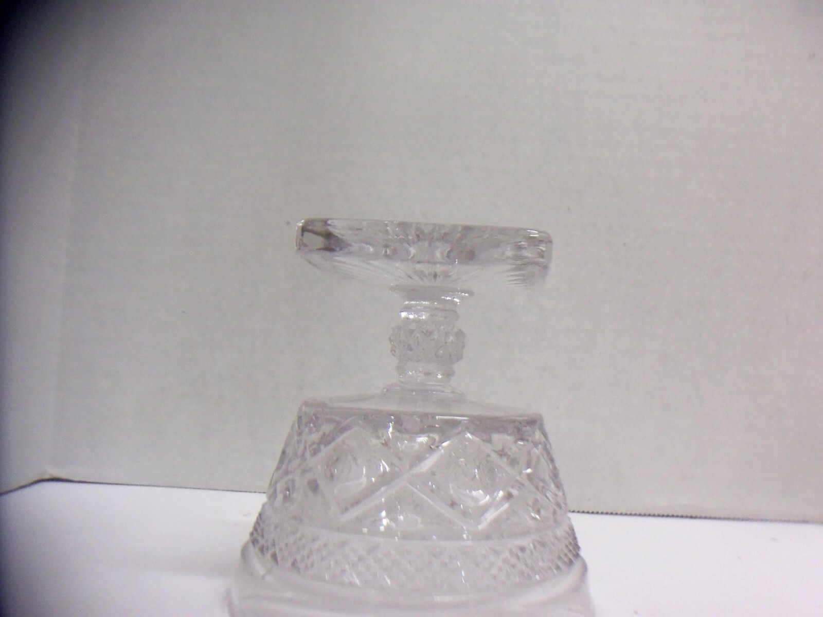 Single Clear Glass Footed Dessert Cup See Picture For Design 3 3/4″ Tall X 3 3/4