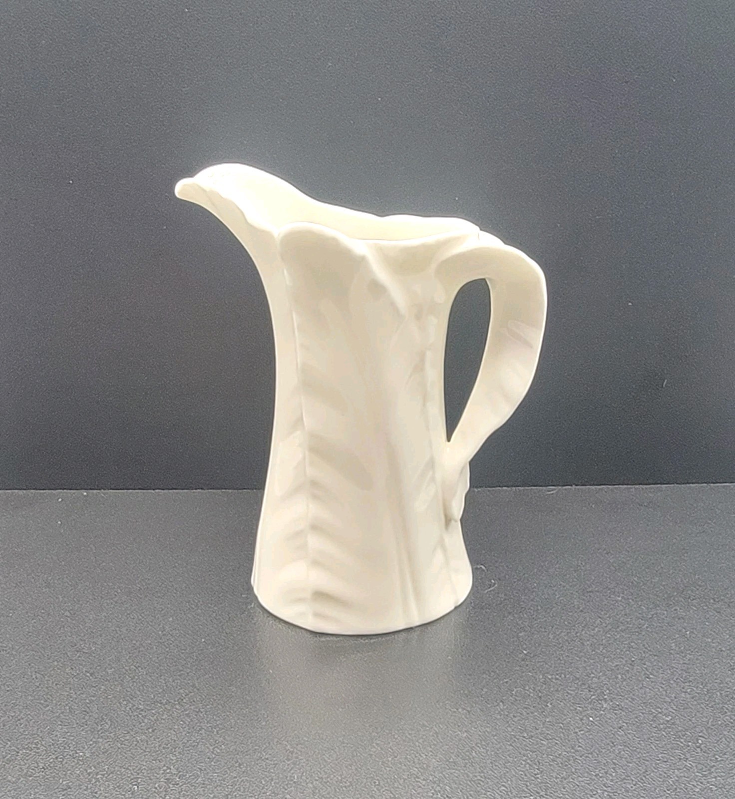 Royal Worcester Fern Leaves Pattern Bone China Vintage Asymmetrical Creamer